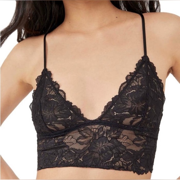 #326 NWT Free People Intimately FP Everyday Lace Longline Bralette Bra XS - Picture 5 of 9